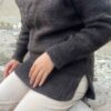 Classic side slit yak wool sweater