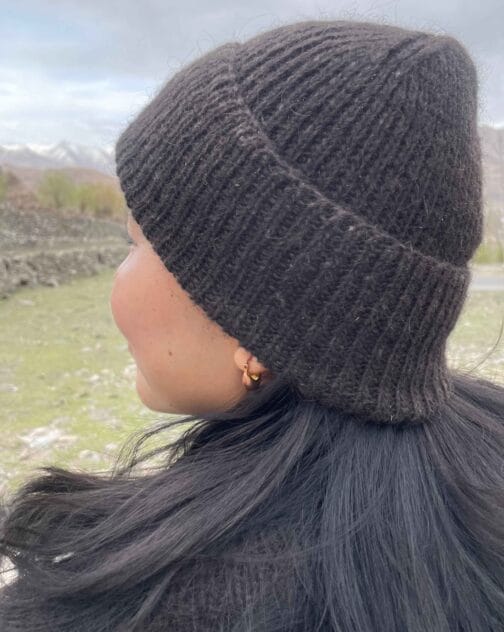 Handknit Yak wool Beanie