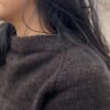 Close-up of yak wool knit texture